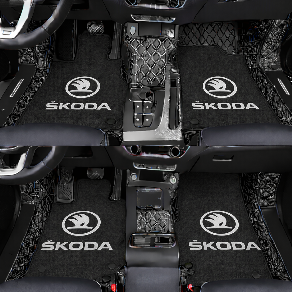 Prémium autószőnyegek PVC és műbőr kivitelben, minden időjáráshoz, vízálló kialakítással – komplett első és hátsó szett