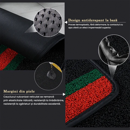 Prémium autószőnyegek PVC és műbőr kivitelben, minden időjáráshoz, vízálló kialakítással – komplett első és hátsó szett