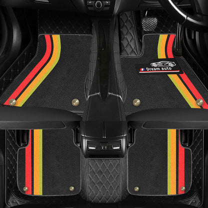 Prémium autószőnyegek PVC és műbőr kivitelben, minden időjáráshoz, vízálló kialakítással – komplett első és hátsó szett