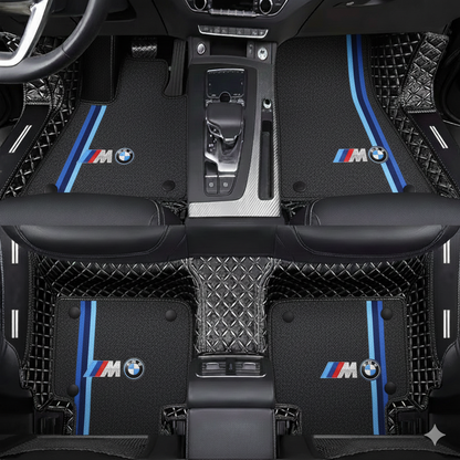 Prémium autószőnyegek PVC és műbőr kivitelben, minden időjáráshoz, vízálló kialakítással – komplett első és hátsó szett