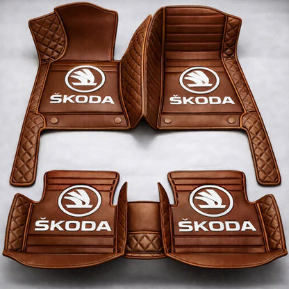 Prémium autószőnyegek PVC és műbőr kivitelben, minden időjáráshoz, vízálló kialakítással – komplett első és hátsó szett