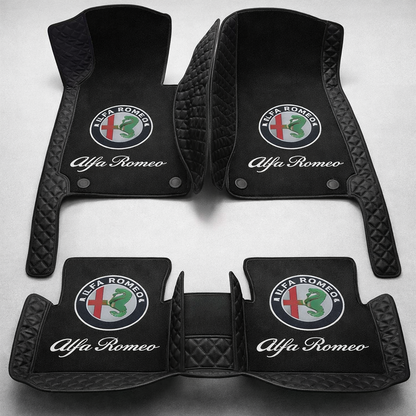 Prémium autószőnyegek PVC és műbőr kivitelben, minden időjáráshoz, vízálló kialakítással – komplett első és hátsó szett