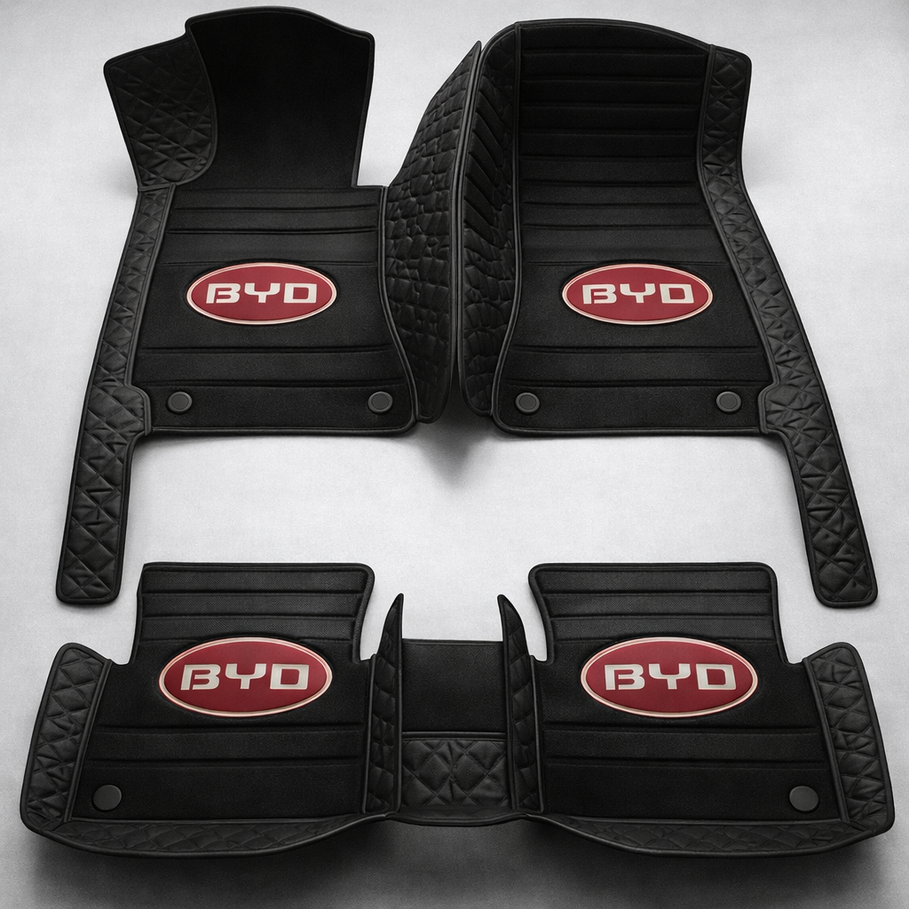 Prémium autószőnyegek PVC és műbőr kivitelben, minden időjáráshoz, vízálló kialakítással – komplett első és hátsó szett