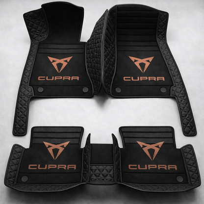 Prémium autószőnyegek PVC és műbőr kivitelben, minden időjáráshoz, vízálló kialakítással – komplett első és hátsó szett