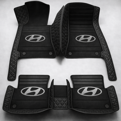 Prémium autószőnyegek PVC és műbőr kivitelben, minden időjáráshoz, vízálló kialakítással – komplett első és hátsó szett