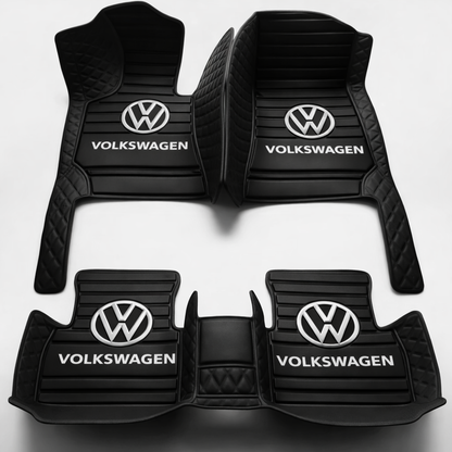 Prémium autószőnyegek PVC és műbőr kivitelben, minden időjáráshoz, vízálló kialakítással – komplett első és hátsó szett