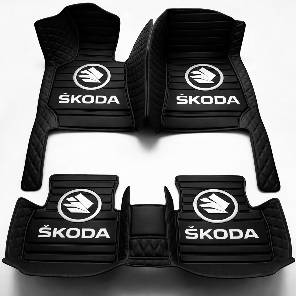 Prémium autószőnyegek PVC és műbőr kivitelben, minden időjáráshoz, vízálló kialakítással – komplett első és hátsó szett