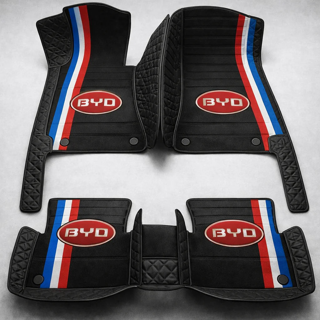 Prémium autószőnyegek PVC és műbőr kivitelben, minden időjáráshoz, vízálló kialakítással – komplett első és hátsó szett