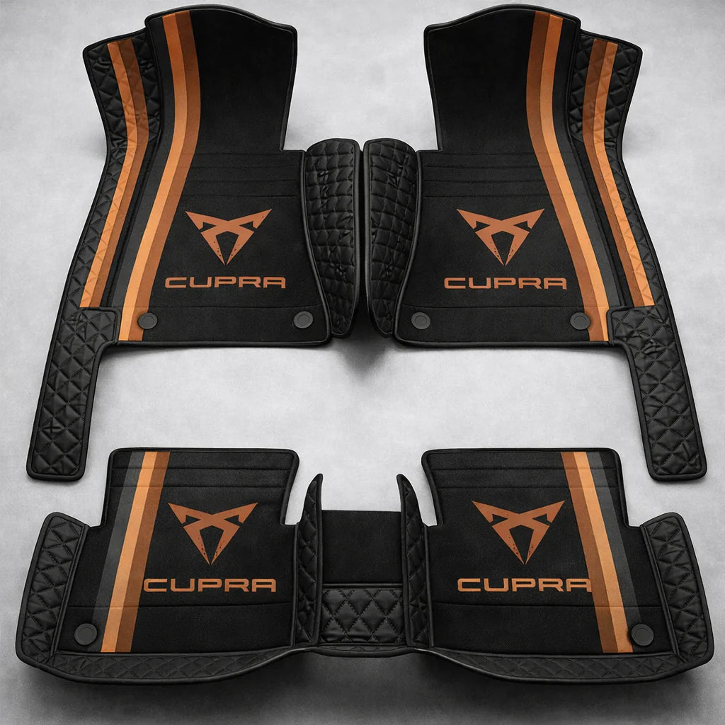 Prémium autószőnyegek PVC és műbőr kivitelben, minden időjáráshoz, vízálló kialakítással – komplett első és hátsó szett