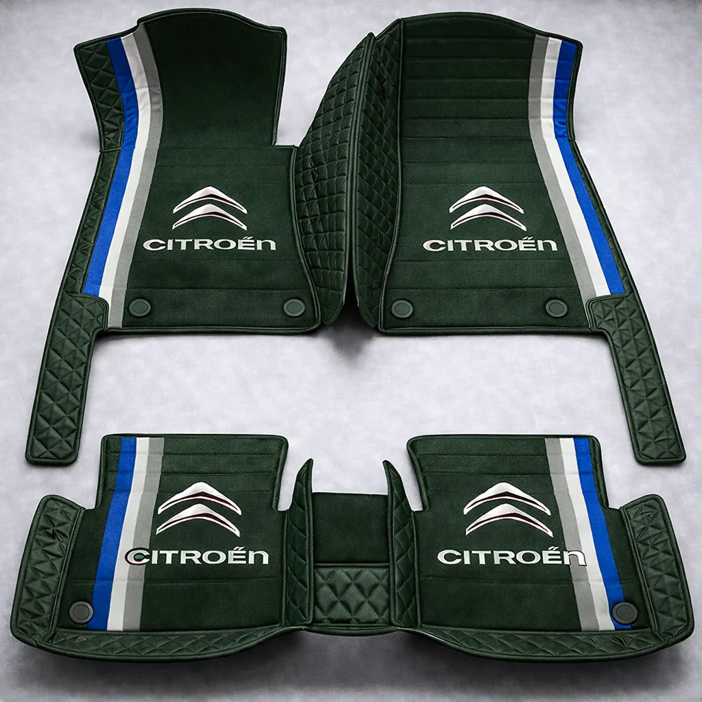 Prémium autószőnyegek PVC és műbőr kivitelben, minden időjáráshoz, vízálló kialakítással – komplett első és hátsó szett