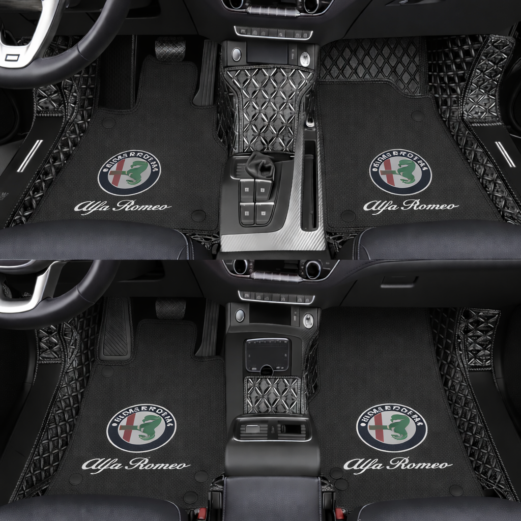 Prémium autószőnyegek PVC és műbőr kivitelben, minden időjáráshoz, vízálló kialakítással – komplett első és hátsó szett