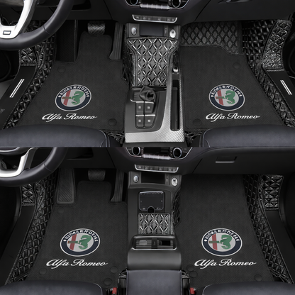 Prémium autószőnyegek PVC és műbőr kivitelben, minden időjáráshoz, vízálló kialakítással – komplett első és hátsó szett