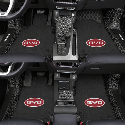 Prémium autószőnyegek PVC és műbőr kivitelben, minden időjáráshoz, vízálló kialakítással – komplett első és hátsó szett