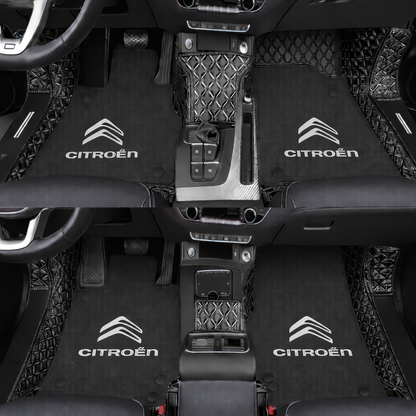 Prémium autószőnyegek PVC és műbőr kivitelben, minden időjáráshoz, vízálló kialakítással – komplett első és hátsó szett