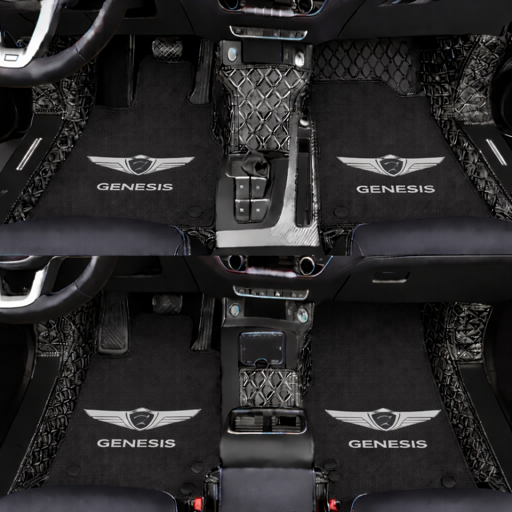 Prémium autószőnyegek PVC és műbőr kivitelben, minden időjáráshoz, vízálló kialakítással – komplett első és hátsó szett