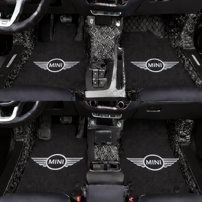 Prémium autószőnyegek PVC és műbőr kivitelben, minden időjáráshoz, vízálló kialakítással – komplett első és hátsó szett