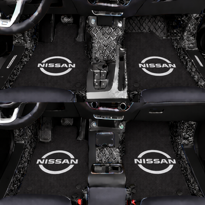 Prémium autószőnyegek PVC és műbőr kivitelben, minden időjáráshoz, vízálló kialakítással – komplett első és hátsó szett