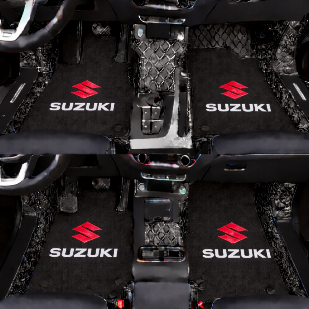 Prémium autószőnyegek PVC és műbőr kivitelben, minden időjáráshoz, vízálló kialakítással – komplett első és hátsó szett