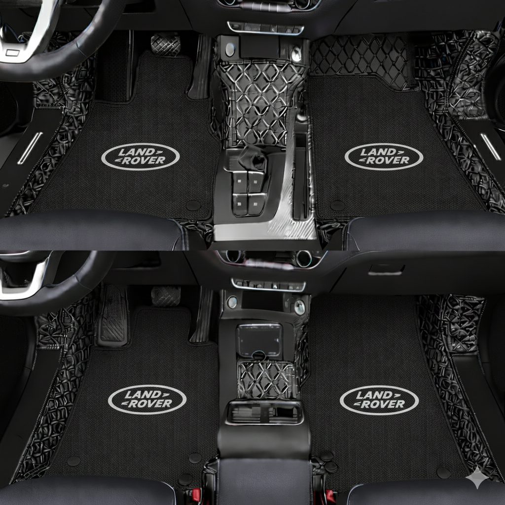 Prémium autószőnyegek PVC és műbőr kivitelben, minden időjáráshoz, vízálló kialakítással – komplett első és hátsó szett