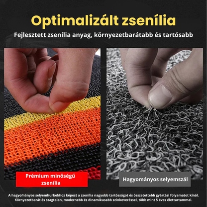 Prémium autószőnyegek PVC és műbőr kivitelben, minden időjáráshoz, vízálló kialakítással – komplett első és hátsó szett