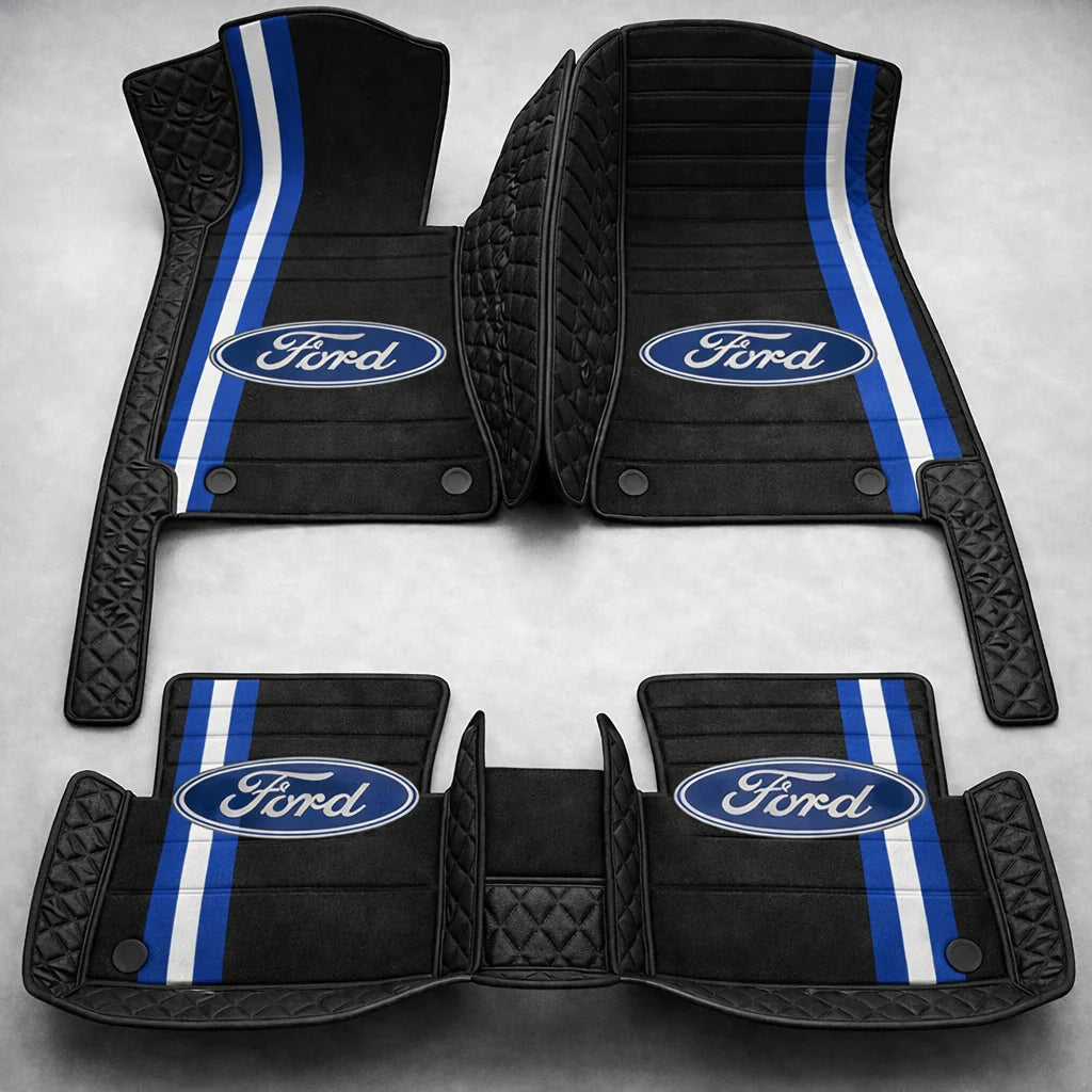 Prémium autószőnyegek PVC és műbőr kivitelben, minden időjáráshoz, vízálló kialakítással – komplett első és hátsó szett