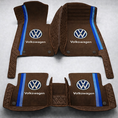 Prémium autószőnyegek PVC és műbőr kivitelben, minden időjáráshoz, vízálló kialakítással – komplett első és hátsó szett