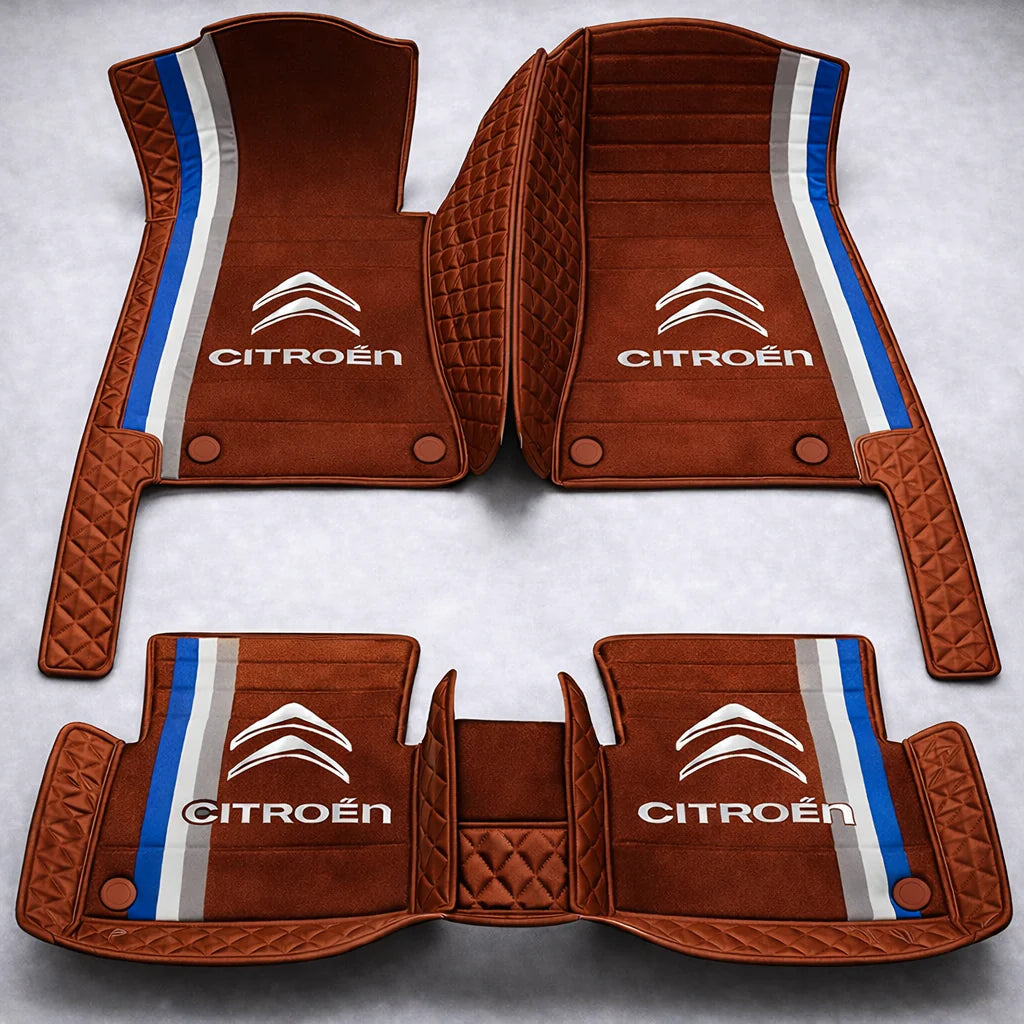 Prémium autószőnyegek PVC és műbőr kivitelben, minden időjáráshoz, vízálló kialakítással – komplett első és hátsó szett