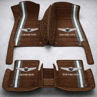 Prémium autószőnyegek PVC és műbőr kivitelben, minden időjáráshoz, vízálló kialakítással – komplett első és hátsó szett