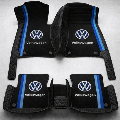 Prémium autószőnyegek PVC és műbőr kivitelben, minden időjáráshoz, vízálló kialakítással – komplett első és hátsó szett