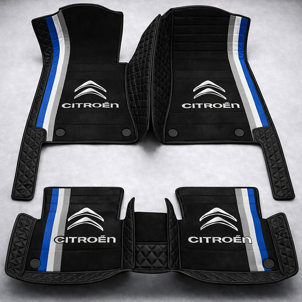 Prémium autószőnyegek PVC és műbőr kivitelben, minden időjáráshoz, vízálló kialakítással – komplett első és hátsó szett