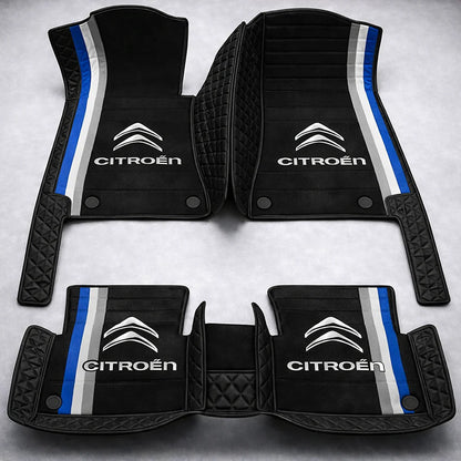 Prémium autószőnyegek PVC és műbőr kivitelben, minden időjáráshoz, vízálló kialakítással – komplett első és hátsó szett