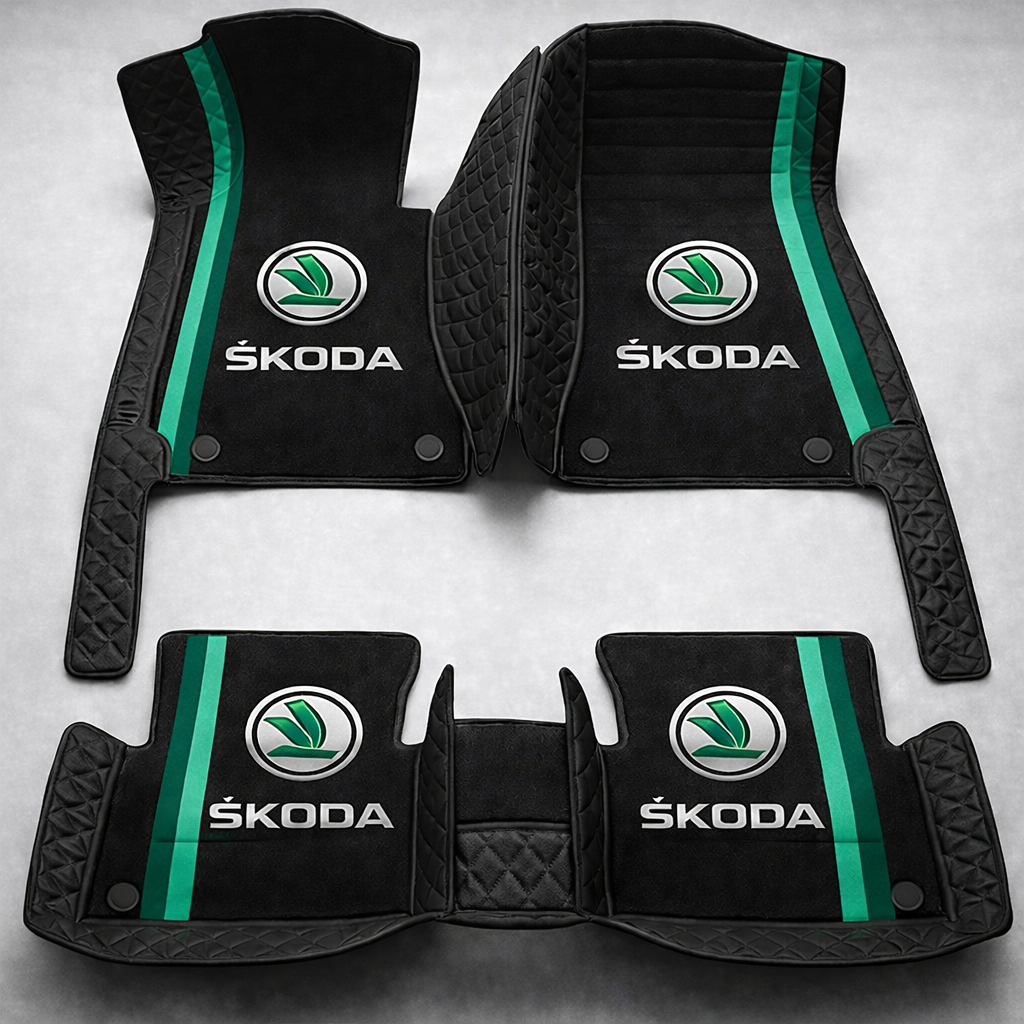 Prémium autószőnyegek PVC és műbőr kivitelben, minden időjáráshoz, vízálló kialakítással – komplett első és hátsó szett