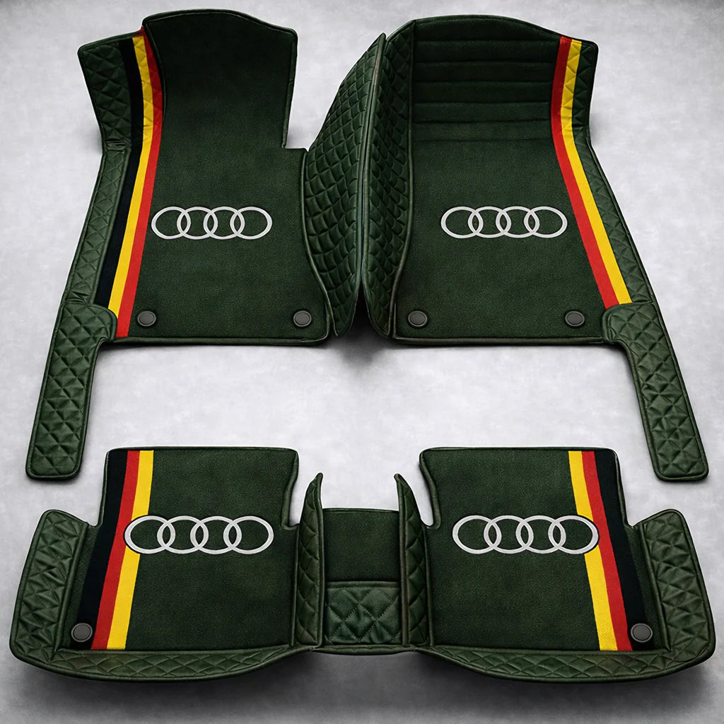 Prémium autószőnyegek PVC és műbőr kivitelben, minden időjáráshoz, vízálló kialakítással – komplett első és hátsó szett