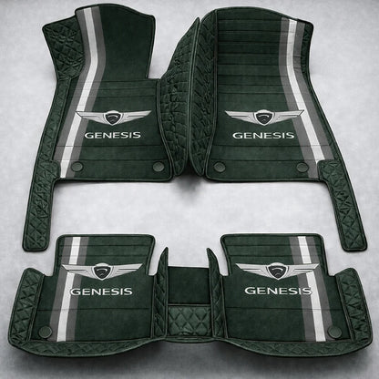 Prémium autószőnyegek PVC és műbőr kivitelben, minden időjáráshoz, vízálló kialakítással – komplett első és hátsó szett